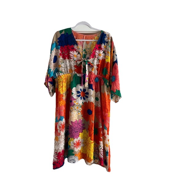 St. Frock Ava Dress Bright Floral XXL, Swim cover, Summer Dress - Picture 4 of 9